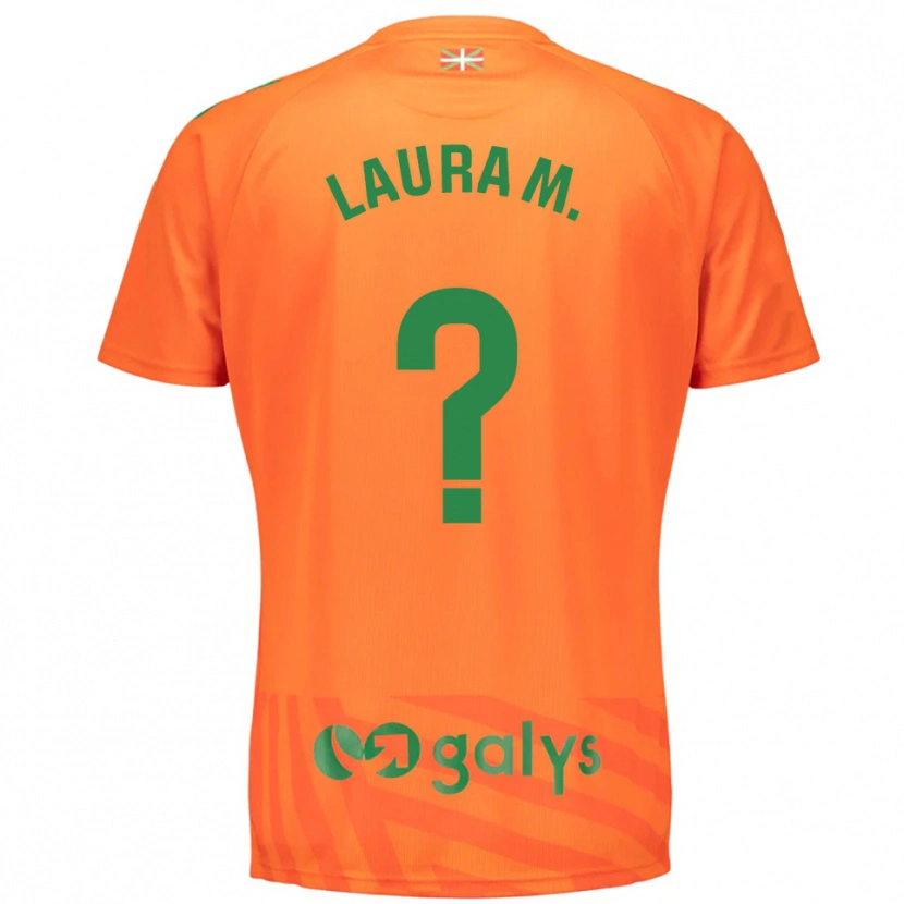Danxen Hombre Camiseta Laura Marti Enseñat #0 Verde Naranja Portero Equipación 2025/26 La Camisa