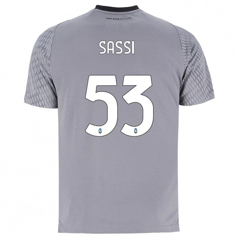 Danxen Hombre Camiseta Jacopo Sassi #53 Gris Azul Rojo Portero Equipación 2025/26 La Camisa