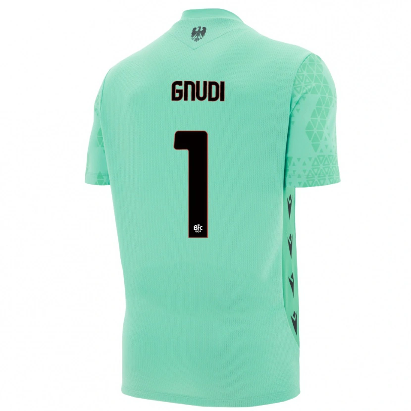 Danxen Hombre Camiseta Riccardo Gnudi #1 Menta Azul Negro Portero Equipación 2025/26 La Camisa