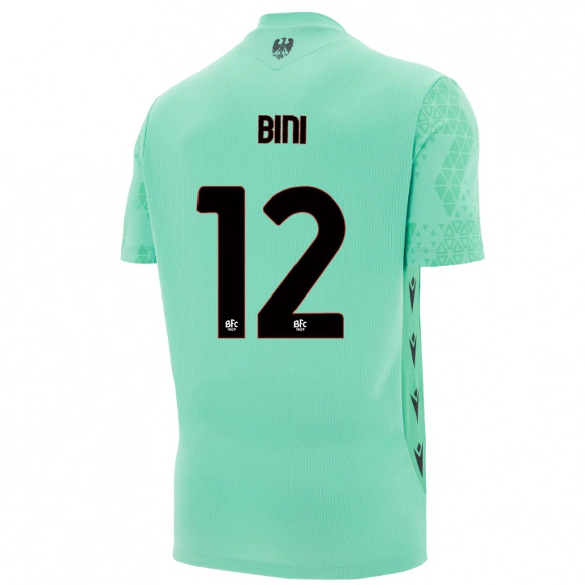 Danxen Hombre Camiseta Cesare Bini #12 Menta Azul Negro Portero Equipación 2025/26 La Camisa