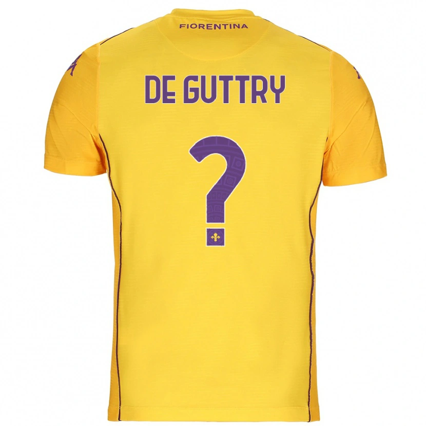 Danxen Hombre Camiseta Elia De Guttry #0 Naranja Amarillo Púrpura Portero Equipación 2025/26 La Camisa