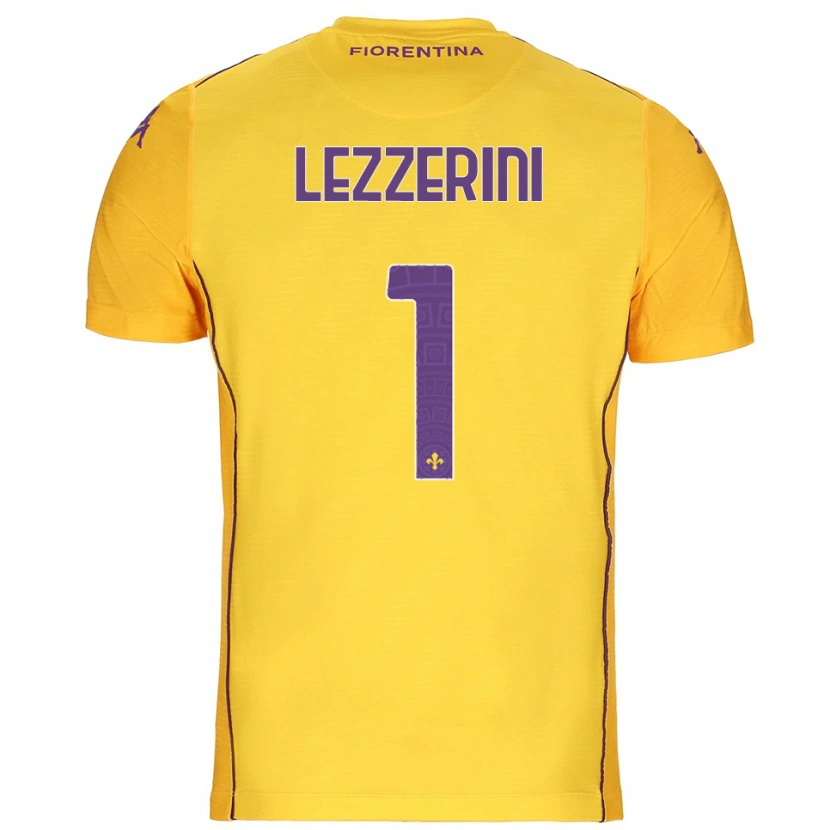 Danxen Hombre Camiseta Luca Lezzerini #1 Naranja Amarillo Púrpura Portero Equipación 2025/26 La Camisa