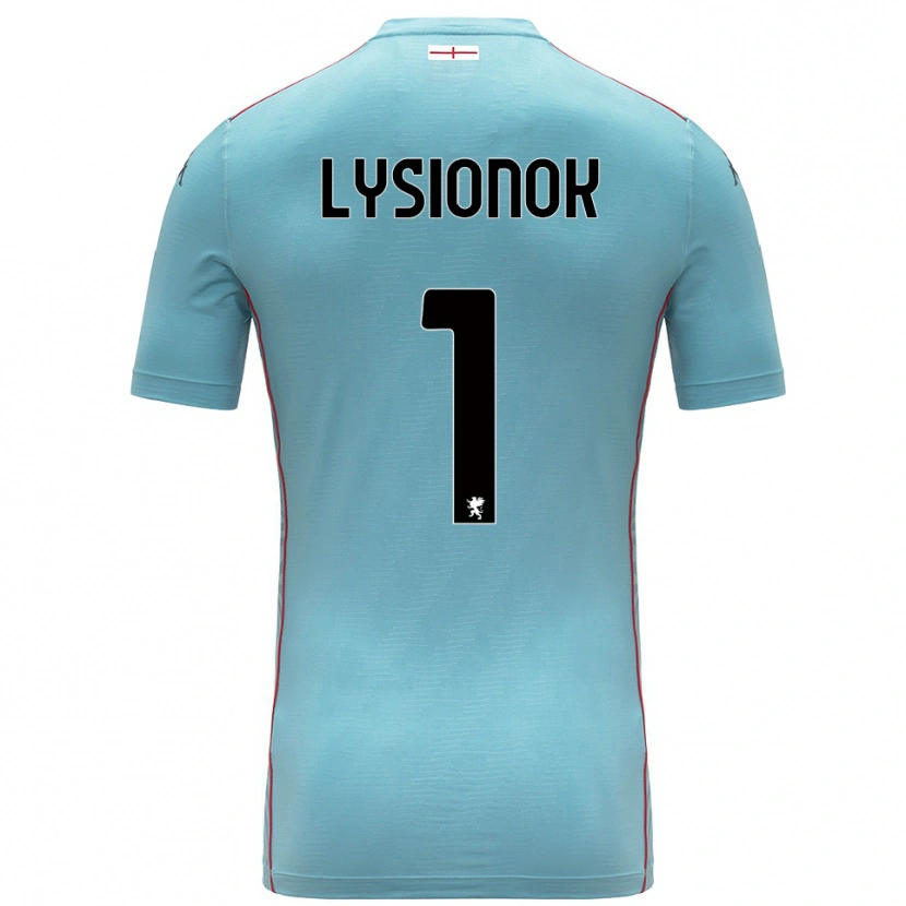 Danxen Hombre Camiseta Ernestas Lysionok #1 Azul Gris Portero Equipación 2025/26 La Camisa