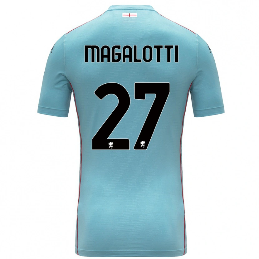 Danxen Hombre Camiseta Gabriele Magalotti #27 Azul Gris Portero Equipación 2025/26 La Camisa