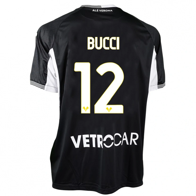 Danxen Hombre Camiseta Irene Bucci #12 Negro Blanco Portero Equipación 2025/26 La Camisa
