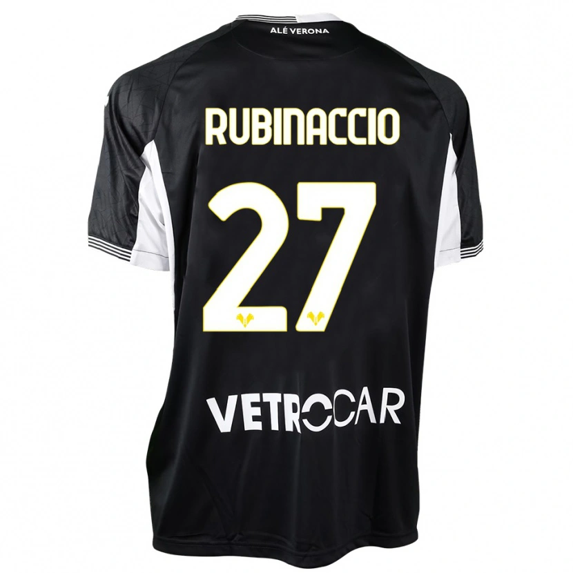 Danxen Hombre Camiseta Nikol Rubinaccio #27 Negro Blanco Portero Equipación 2025/26 La Camisa