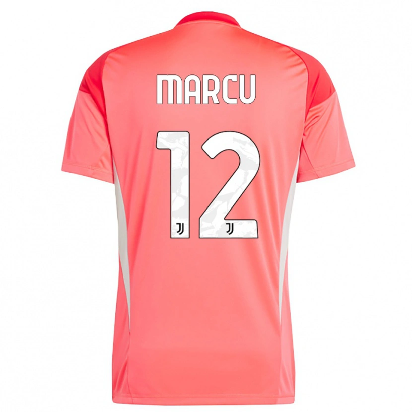 Danxen Hombre Camiseta Alessio Marcu #12 Naranja Rojo Portero Equipación 2025/26 La Camisa