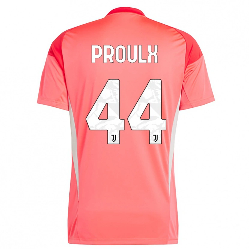 Danxen Hombre Camiseta Lysianne Proulx #44 Naranja Rojo Portero Equipación 2025/26 La Camisa