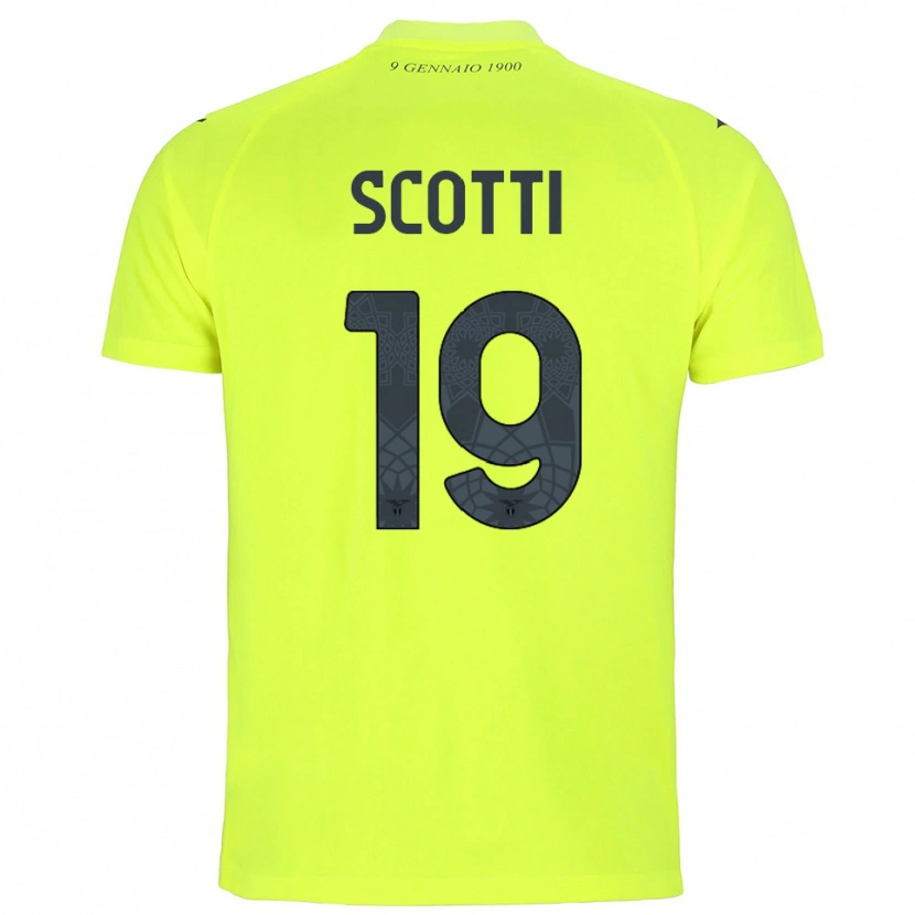 Danxen Hombre Camiseta Asia Scotti #19 Verde Fluorescente Portero Equipación 2025/26 La Camisa