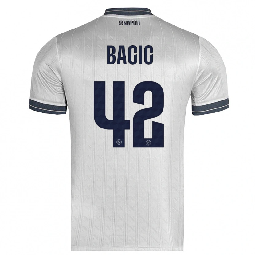 Danxen Hombre Camiseta Doris Bačić #42 Gris Claro Portero Equipación 2025/26 La Camisa