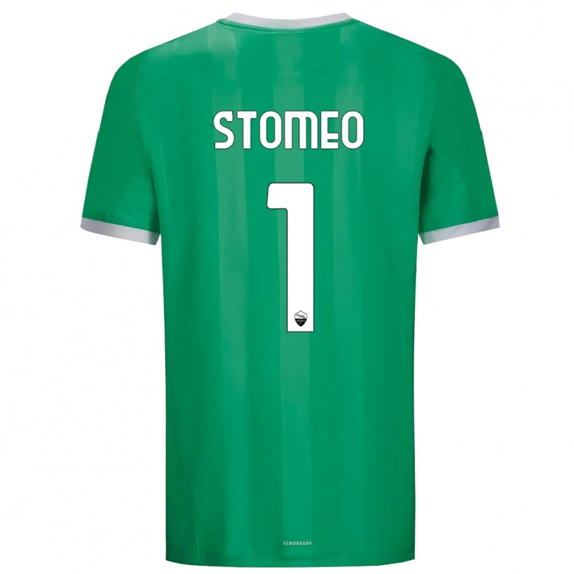 Danxen Hombre Camiseta Giorgio Stomeo #1 Verde Blanco Portero Equipación 2025/26 La Camisa
