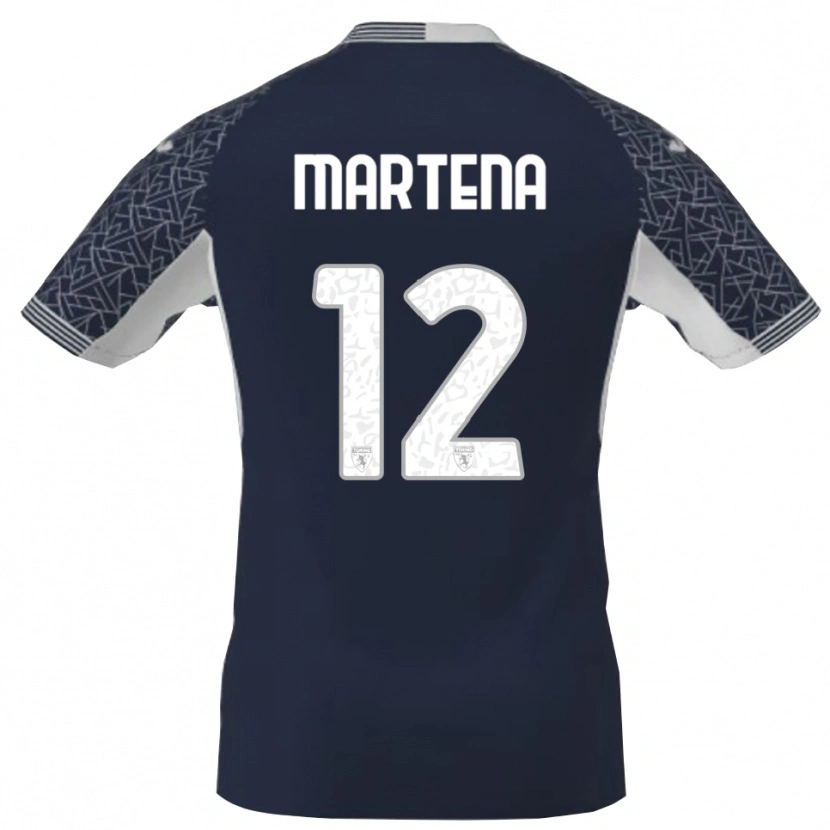 Danxen Hombre Camiseta Gabriele Martena #12 Azul Negro Blanco Portero Equipación 2025/26 La Camisa