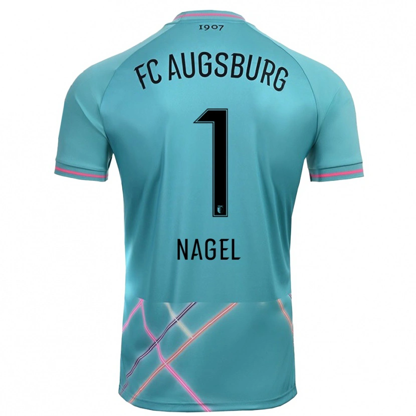 Danxen Hombre Camiseta Timo Nagel #1 Verde Mar Claro Portero Equipación 2025/26 La Camisa