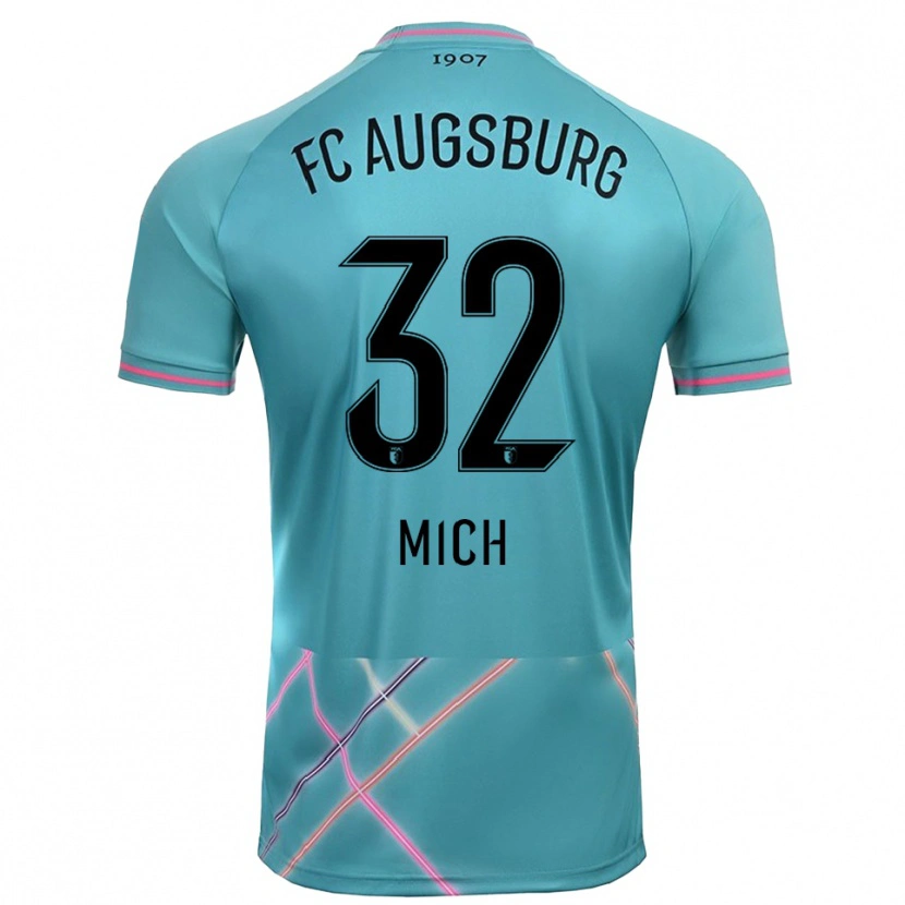 Danxen Hombre Camiseta Fabian Mich #32 Verde Mar Claro Portero Equipación 2025/26 La Camisa