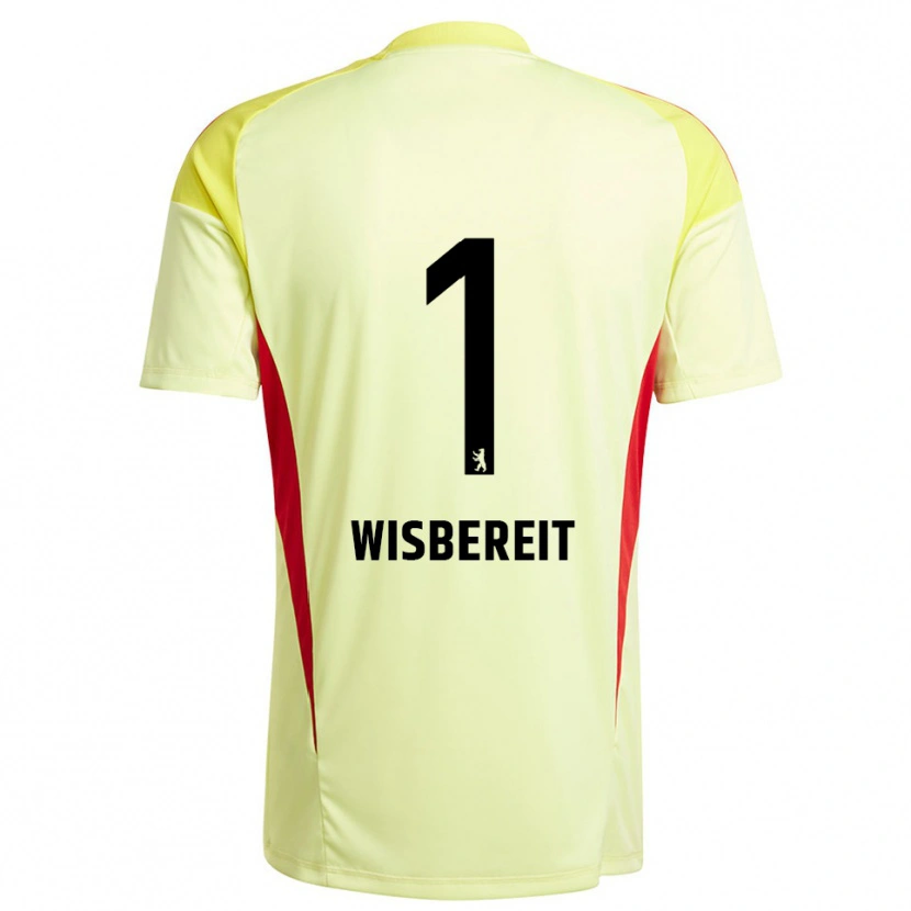 Danxen Hombre Camiseta Tom Wisbereit #1 Amarillo Claro Negro Portero Equipación 2025/26 La Camisa
