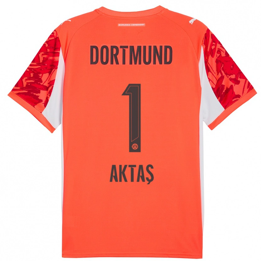 Danxen Hombre Camiseta Yılmaz Aktaş #1 Naranja Rojo Portero Equipación 2025/26 La Camisa