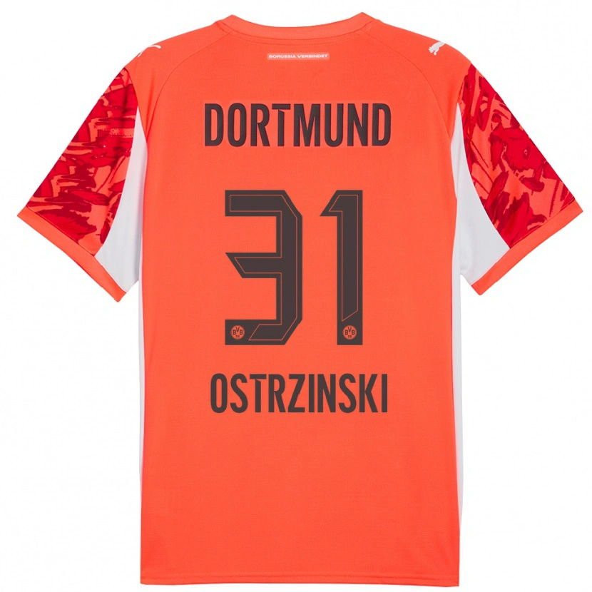 Danxen Hombre Camiseta Silas Ostrzinski #31 Naranja Rojo Portero Equipación 2025/26 La Camisa