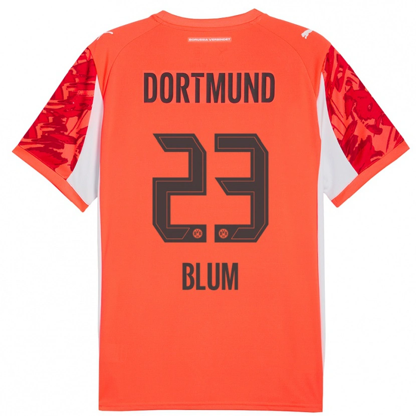 Danxen Hombre Camiseta Caroline Blum #23 Naranja Rojo Portero Equipación 2025/26 La Camisa