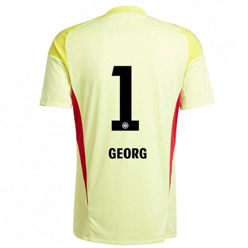 Danxen Hombre Camiseta Hannes Georg #1 Amarillo Claro Negro Portero Equipación 2025/26 La Camisa