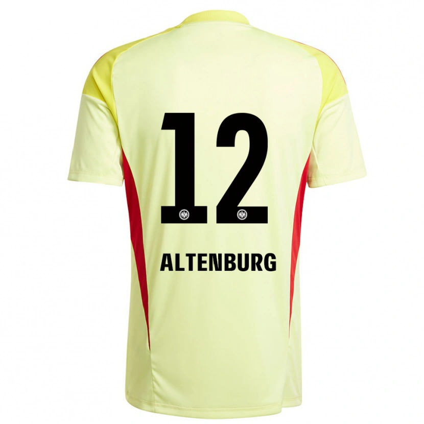 Danxen Hombre Camiseta Lina Altenburg #12 Amarillo Claro Negro Portero Equipación 2025/26 La Camisa