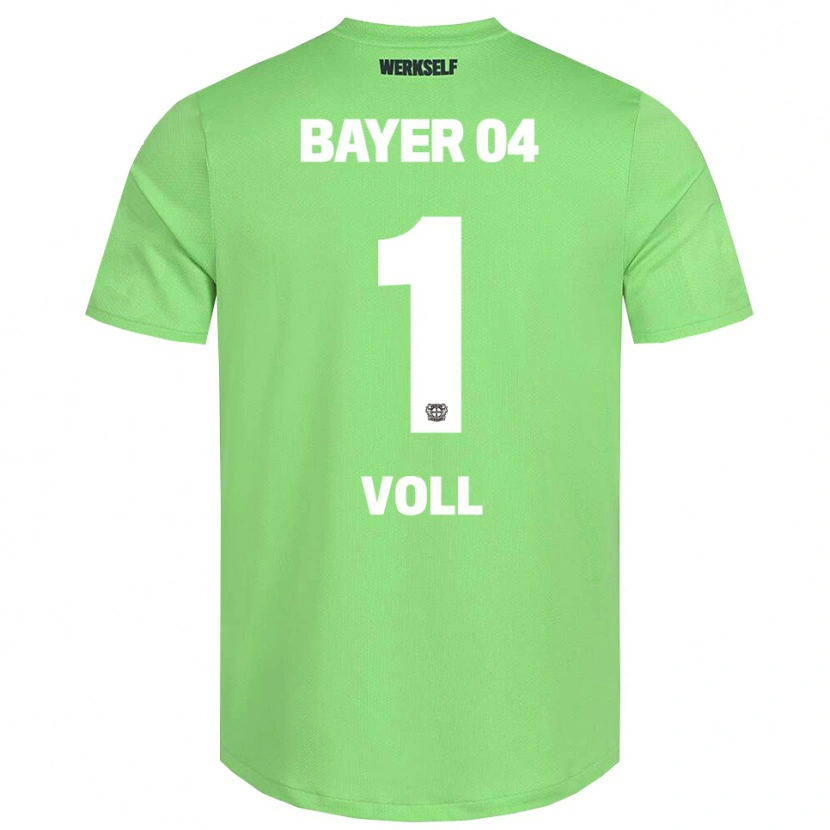 Danxen Hombre Camiseta Charlotte Voll #1 Verde Claro Blanco Portero Equipación 2025/26 La Camisa