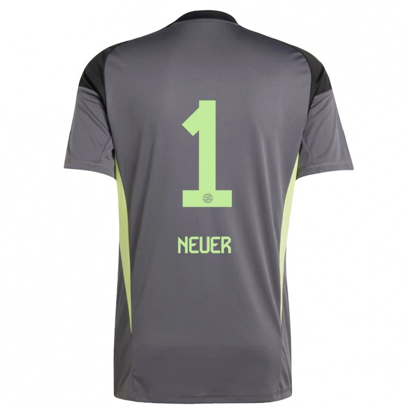 Danxen Hombre Camiseta Manuel Neuer #1 Amarillo Verde Negro Portero Equipación 2025/26 La Camisa