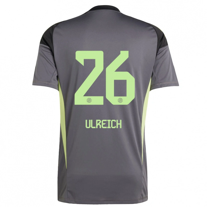 Danxen Hombre Camiseta Sven Ulreich #26 Amarillo Verde Negro Portero Equipación 2025/26 La Camisa