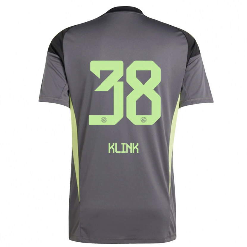 Danxen Hombre Camiseta Anna Klink #38 Amarillo Verde Negro Portero Equipación 2025/26 La Camisa