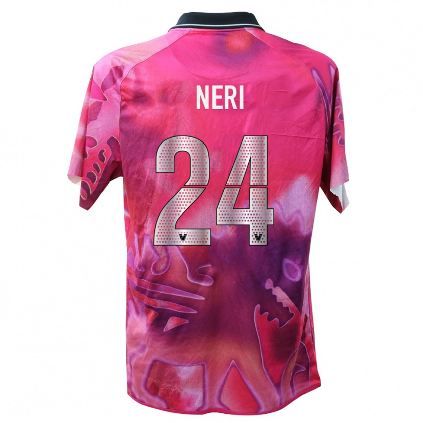 Danxen Hombre Camiseta Filippo Neri #24 Rosa Oscuro Portero Equipación 2025/26 La Camisa