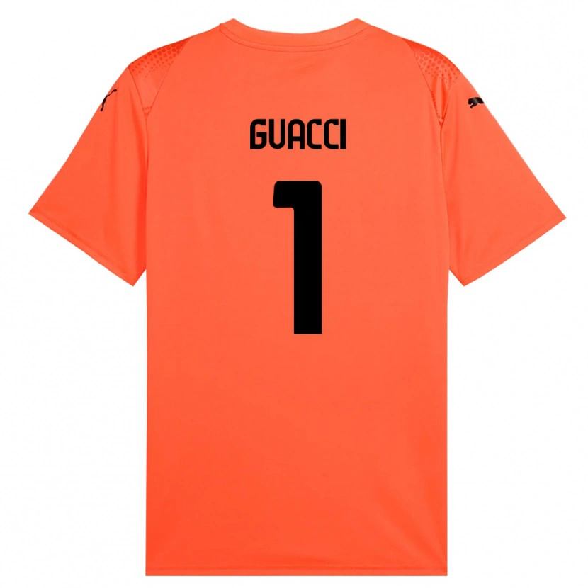 Danxen Hombre Camiseta Marco Guacci #1 Naranja Negro Portero Equipación 2025/26 La Camisa