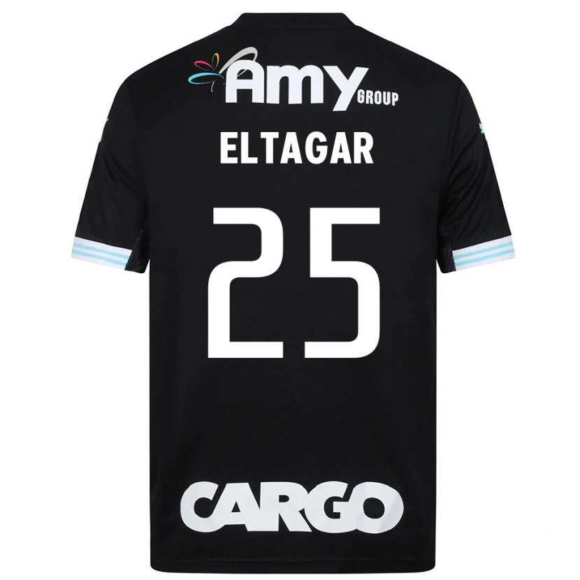Danxen Hombre Camiseta Barak Eltagar #25 Blanco Negro Portero Equipación 2025/26 La Camisa