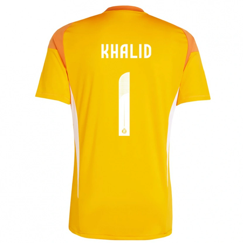 Danxen Hombre Camiseta Sara Khalid #1 Naranja Amarillo Blanco Portero Equipación 2025/26 La Camisa