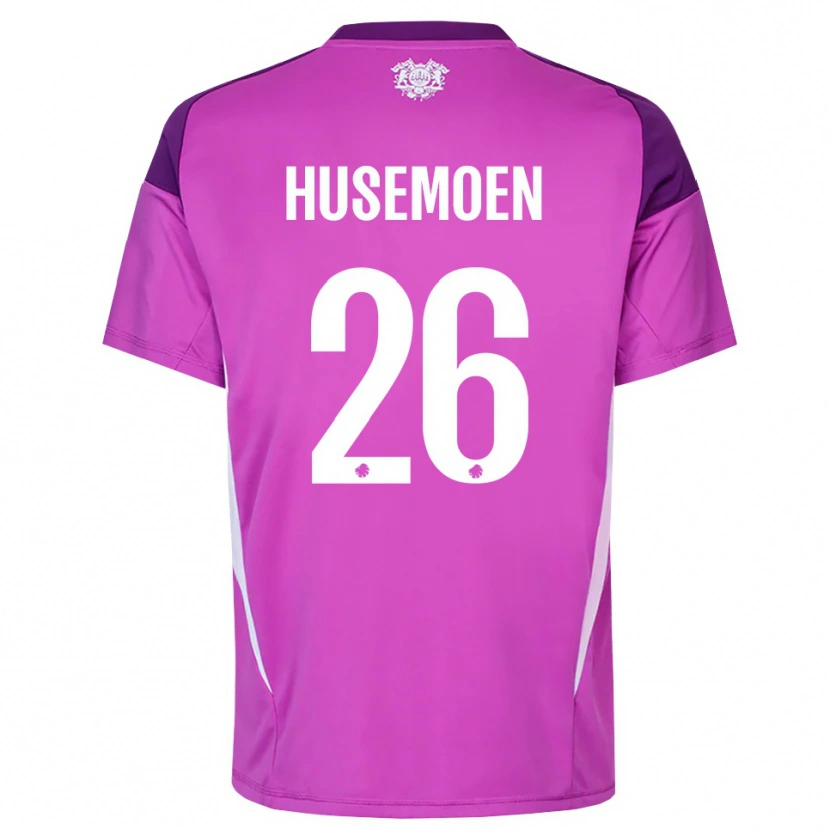 Danxen Hombre Camiseta Astrid Husemoen #26 Lila Morado Blanco Portero Equipación 2025/26 La Camisa