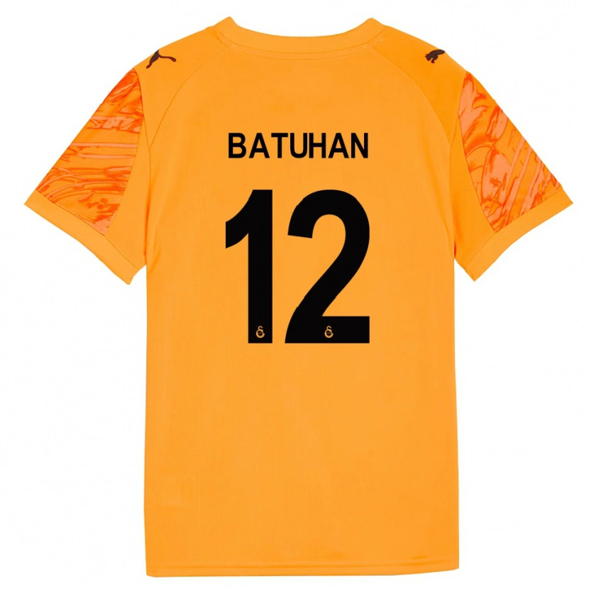 Danxen Hombre Camiseta Batuhan Şen #12 Naranja Oscuro Negro Portero Equipación 2025/26 La Camisa