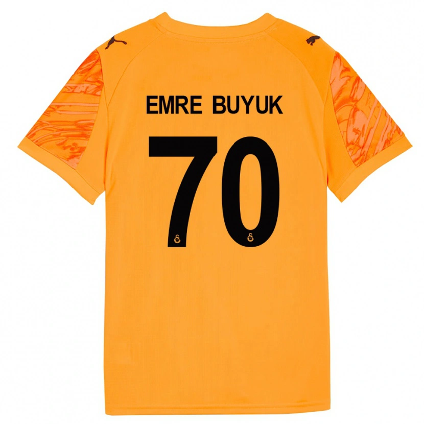 Danxen Hombre Camiseta Enes Emre Büyük #70 Naranja Oscuro Negro Portero Equipación 2025/26 La Camisa