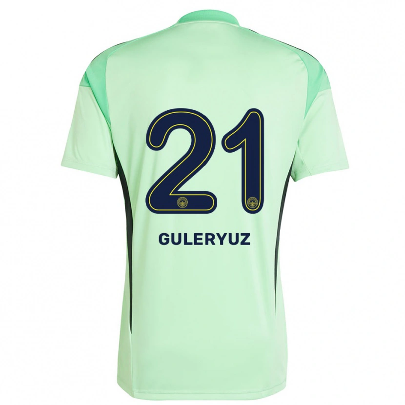 Danxen Hombre Camiseta Göknur Güleryüz #21 Verde Claro Negro Portero Equipación 2025/26 La Camisa