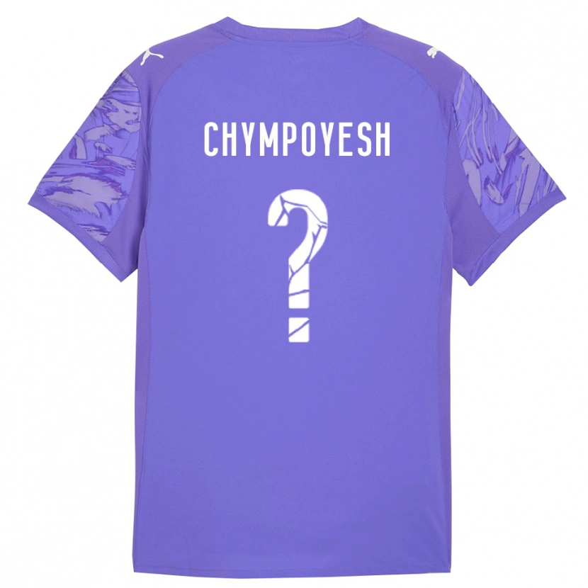 Danxen Hombre Camiseta Vladyslav Chympoyesh #0 Lila Morado Portero Equipación 2025/26 La Camisa