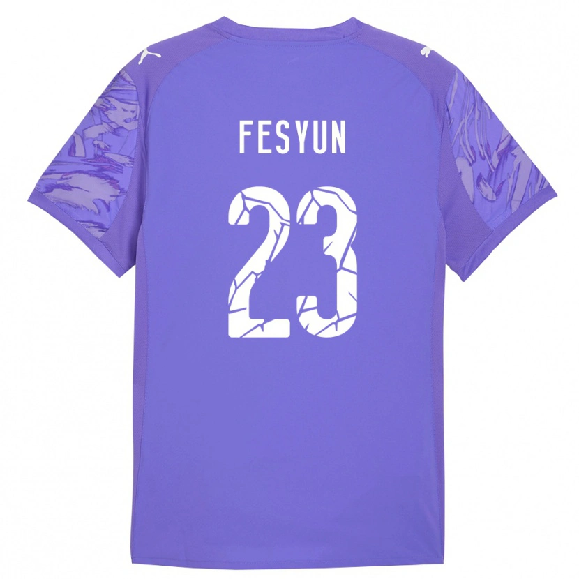 Danxen Hombre Camiseta Kiril Fesyun #23 Lila Morado Portero Equipación 2025/26 La Camisa