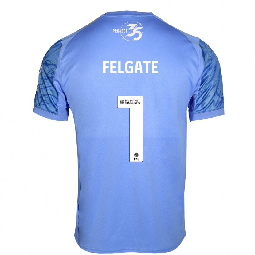 Danxen Hombre Camiseta Lily Felgate #1 Azul Real Portero Equipación 2025/26 La Camisa