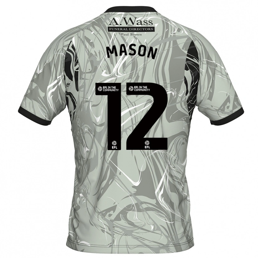 Danxen Hombre Camiseta Owen Mason #12 Negro Gris Claro Portero Equipación 2025/26 La Camisa