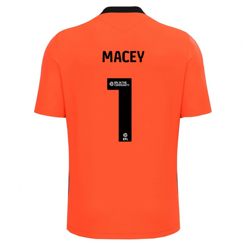 Danxen Hombre Camiseta Matt Macey #1 Negro Rojo Portero Equipación 2025/26 La Camisa