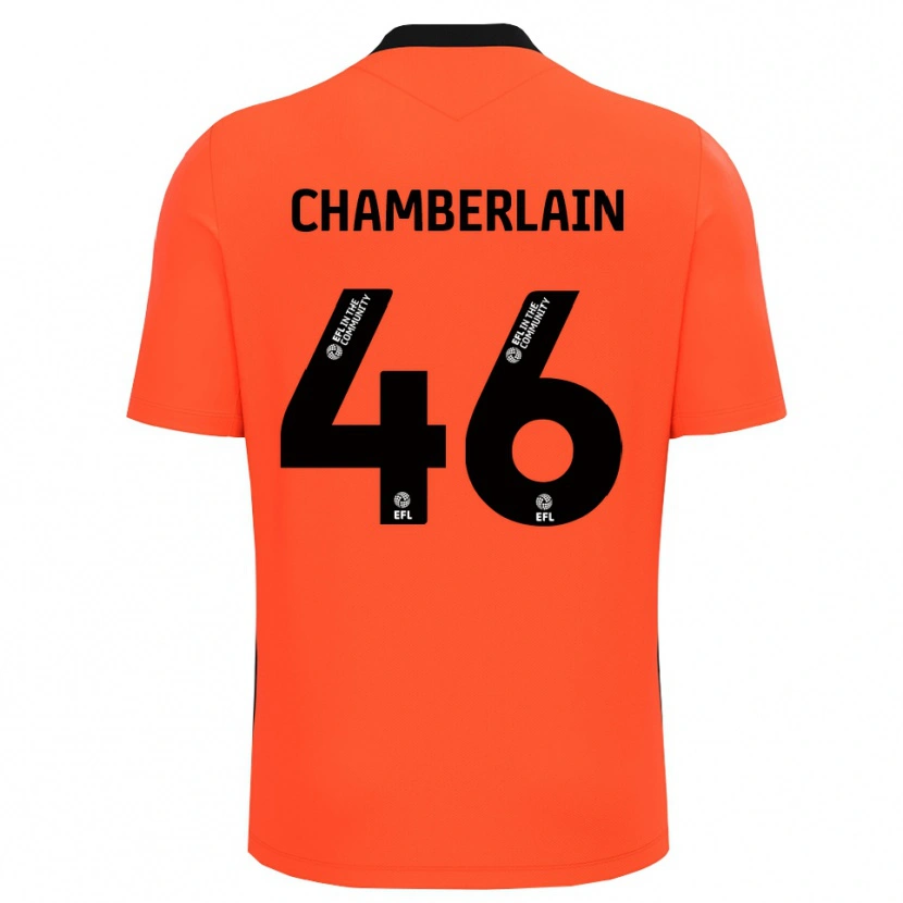 Danxen Hombre Camiseta Harrison Chamberlain #46 Negro Rojo Portero Equipación 2025/26 La Camisa