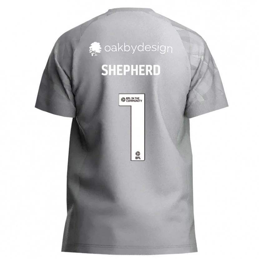 Danxen Hombre Camiseta Frankie Shepherd #1 Gris Oscuro Portero Equipación 2025/26 La Camisa