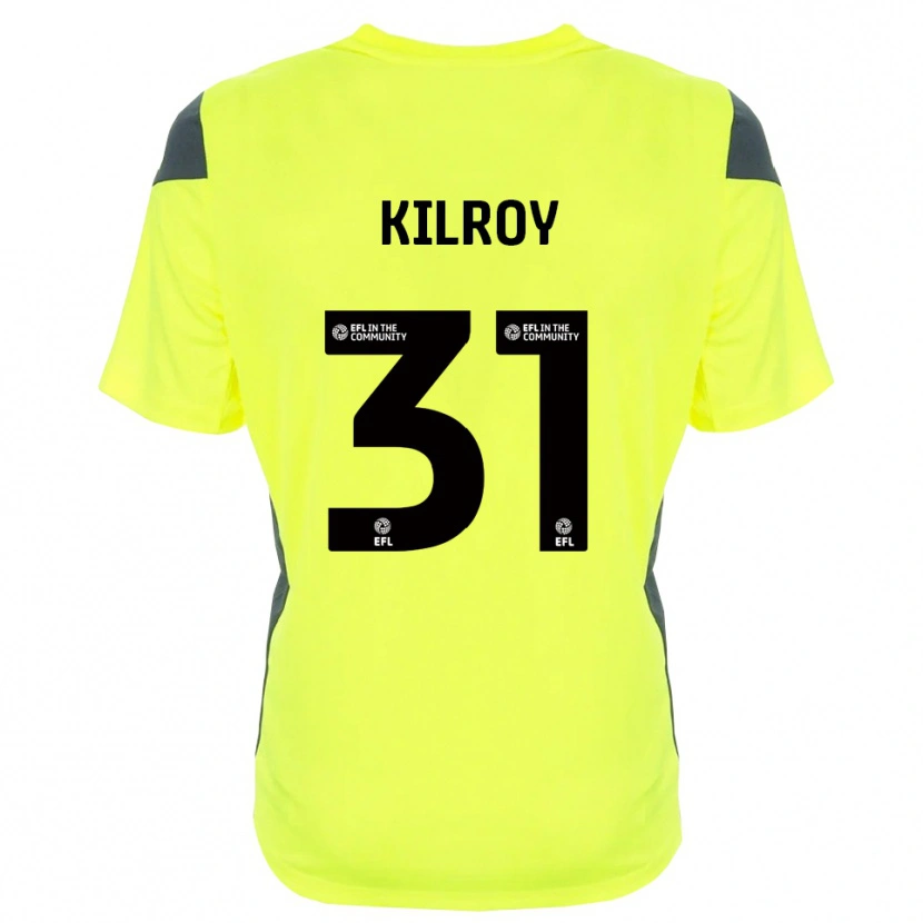 Danxen Hombre Camiseta Jenson Kilroy #31 Negro Verde Fluorescente Portero Equipación 2025/26 La Camisa