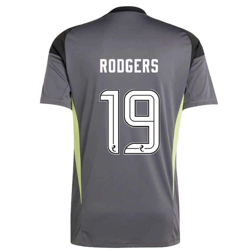 Danxen Hombre Camiseta Lisa Rodgers #19 Blanco Gris Portero Equipación 2025/26 La Camisa
