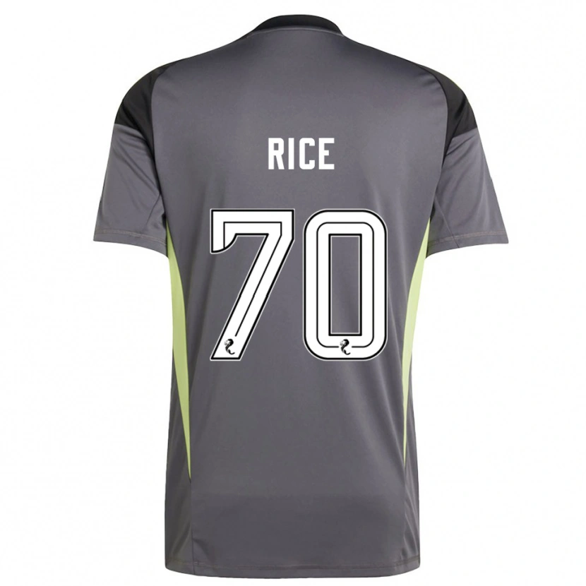 Danxen Hombre Camiseta Aidan Rice #70 Blanco Gris Portero Equipación 2025/26 La Camisa