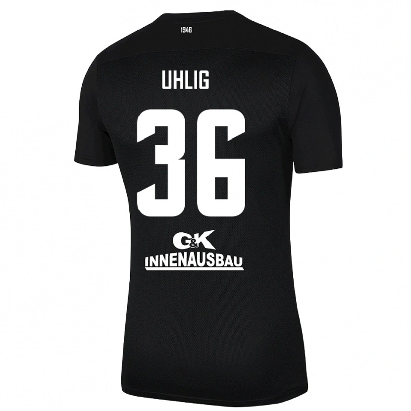 Danxen Hombre Camiseta Max Uhlig #36 Blanco Negro Portero Equipación 2025/26 La Camisa