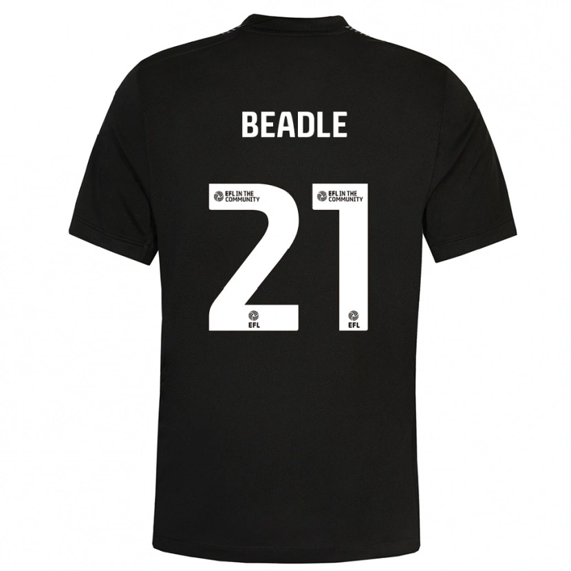 Danxen Hombre Camiseta Ryan Allsop #21 Negro Blanco Portero Equipación 2025/26 La Camisa