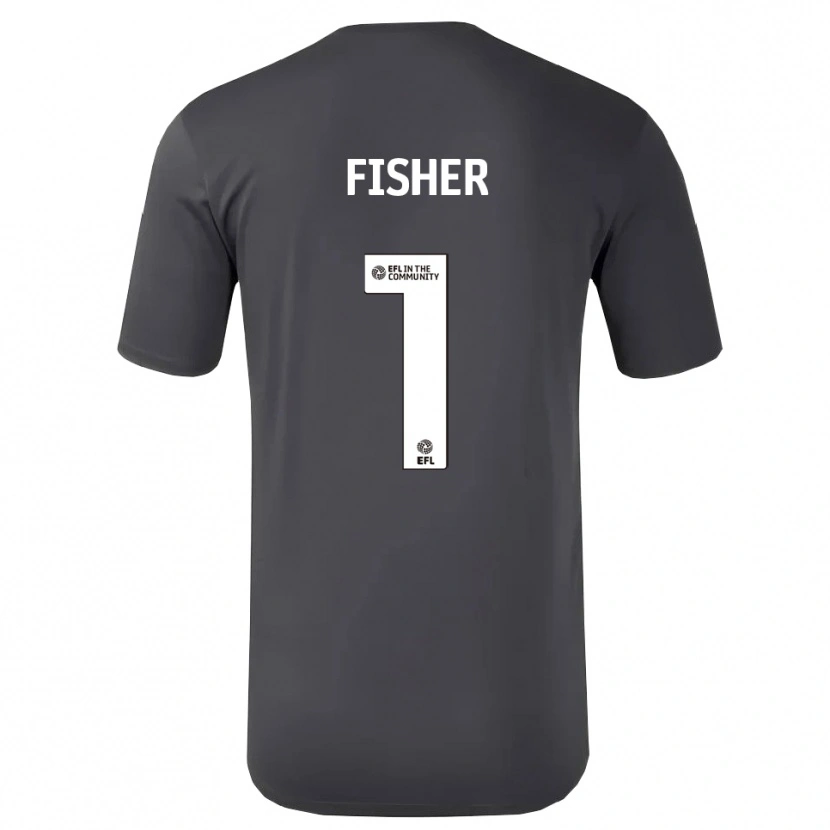 Danxen Hombre Camiseta Nathan Fisher #1 Blanco Negro Portero Equipación 2025/26 La Camisa