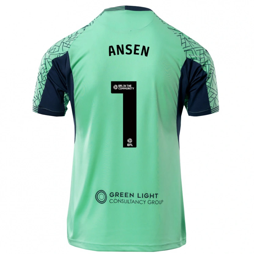Danxen Hombre Camiseta Caleb Ansen #1 Negro Acua Portero Equipación 2025/26 La Camisa